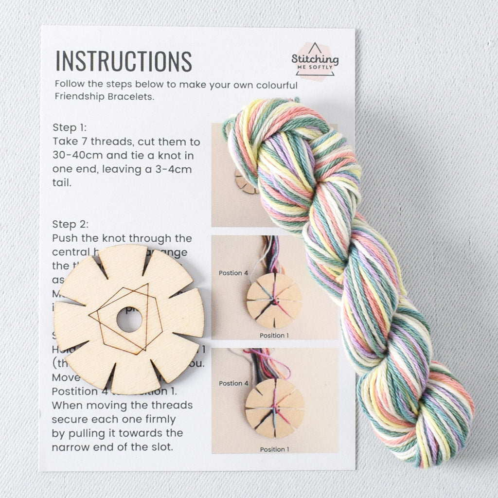 Stitching Me Softly Friendship Bracelet Kit - Pastel – Miss Babs
